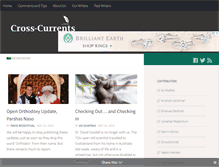 Tablet Screenshot of cross-currents.com